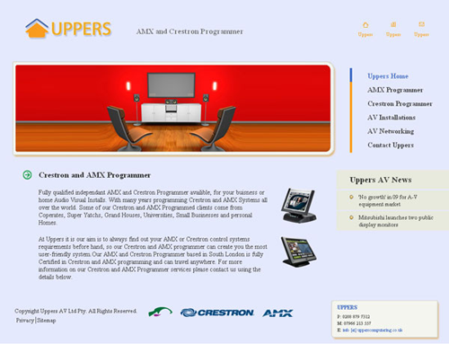 Screenshot of Uppers Computing website